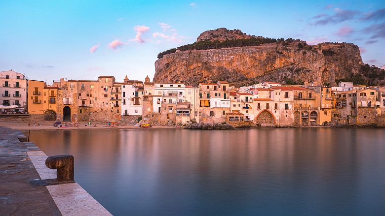 cefalu coucher de soleil