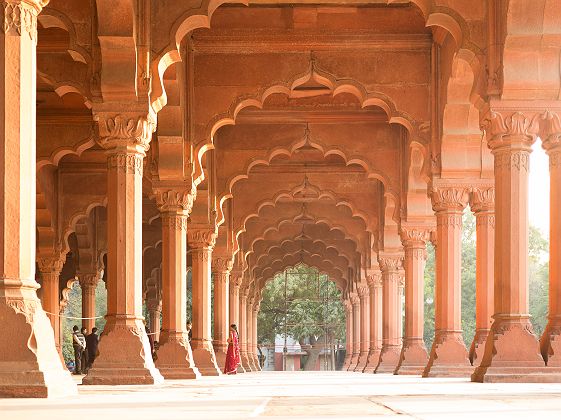 Inde - Cour intérieur du fort Lal Qila à Delhi