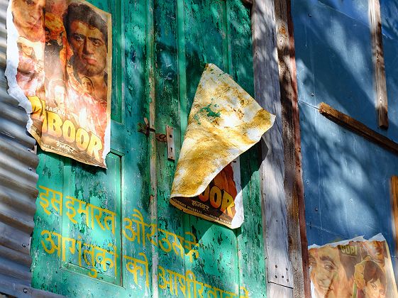 Affiches de cinéma Bollywood à Mumbai