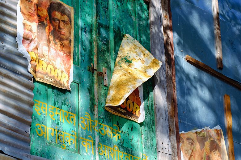 Affiches de cinéma Bollywood à Mumbai