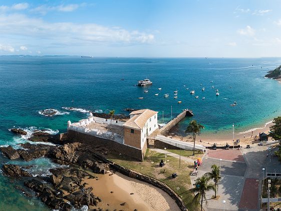 Vue aérienne du Fort de Santa Maria - Salvador do Bahia - brésil