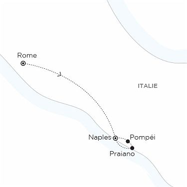 Carte ITALIE - La Côte amalfitaine en famille