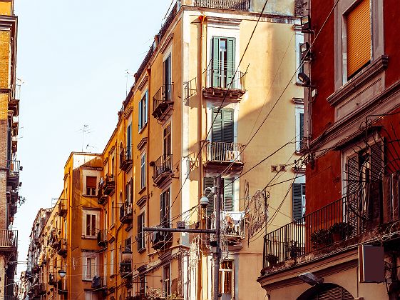 Campanie - Vue sur le vieux quartier de Naples