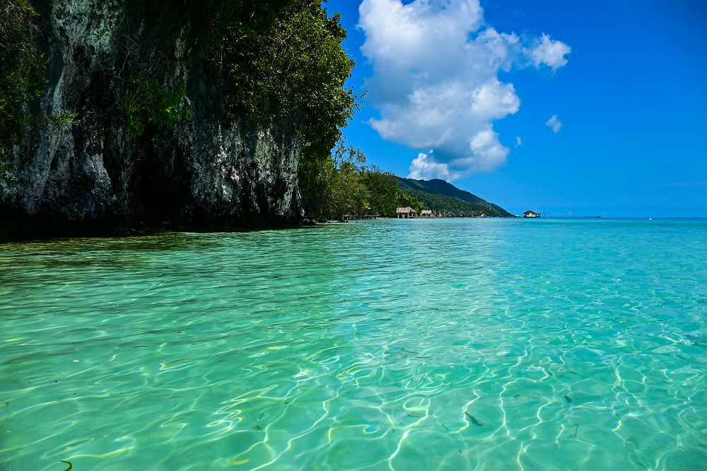 Indonésie, Raja Ampat, eau translucide