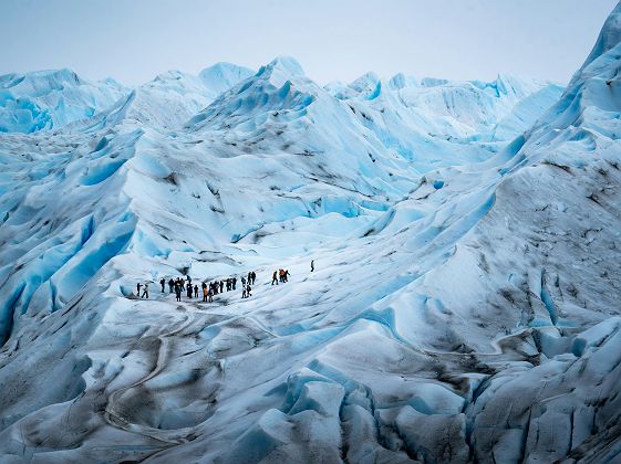Marche sur le Perito Moreno, El Calafate
