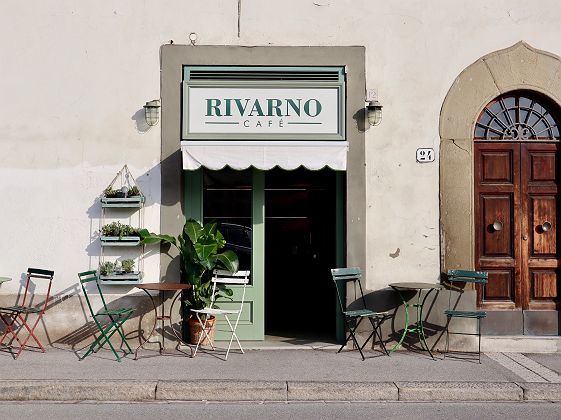 Façade de café à Florence - Italie