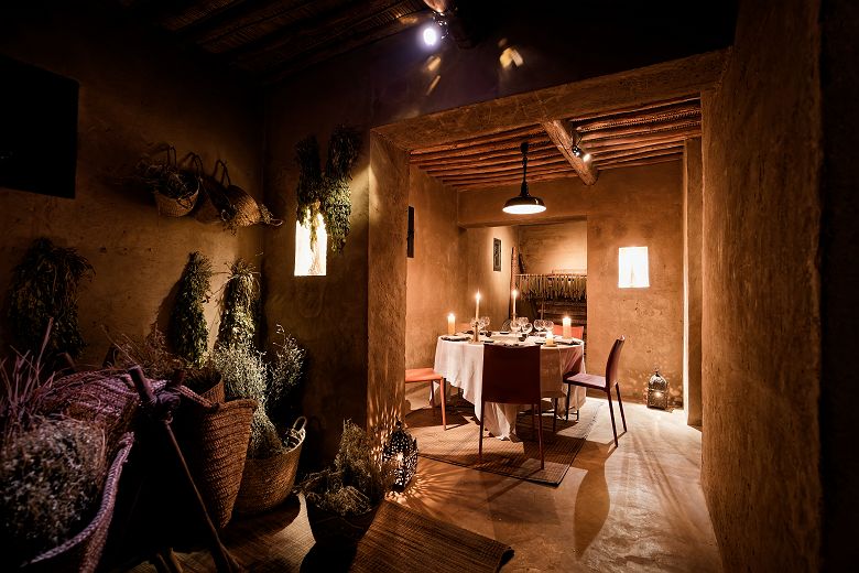 Dar Ahlam - Dîner herboristerie - Skouka - Maroc