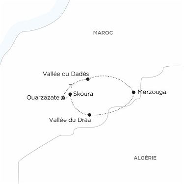 Carte MAROC - L'Aventure des Apprentis Touaregs