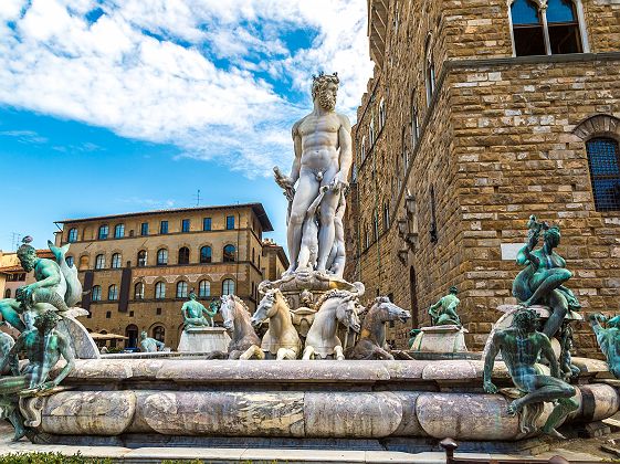 La Fontaine de Neptune à Florence - Italie