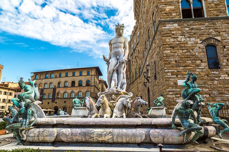 La Fontaine de Neptune à Florence - Italie