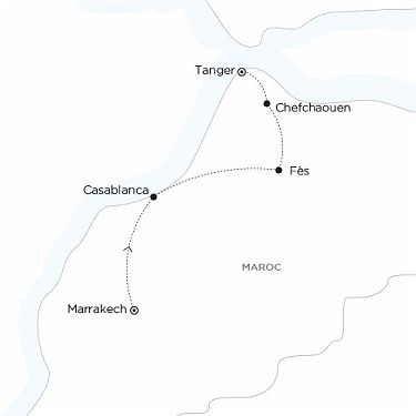 Carte MAROC - Les Milles Visages du Maroc