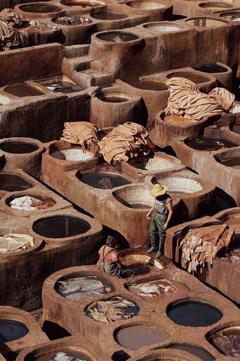 Tanneries de cuir - Fès - Maroc