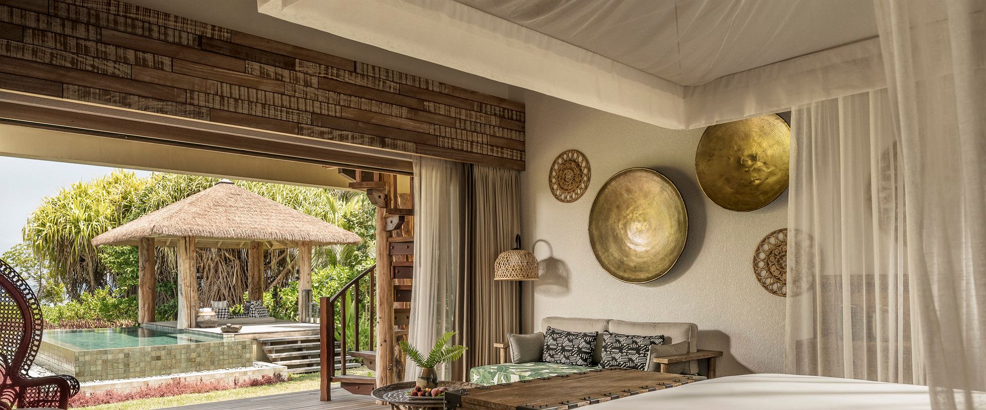 four seasons desroches   sunset view pool villa   seychelles