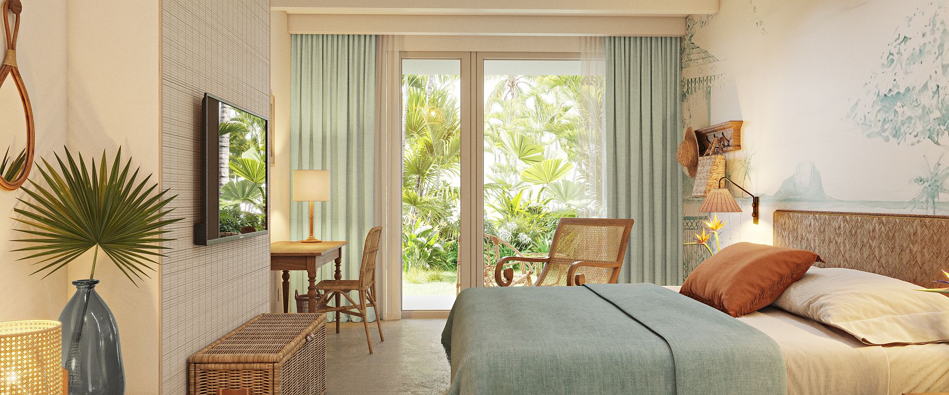 veranda grand baie  comfort pool room   ile maurice