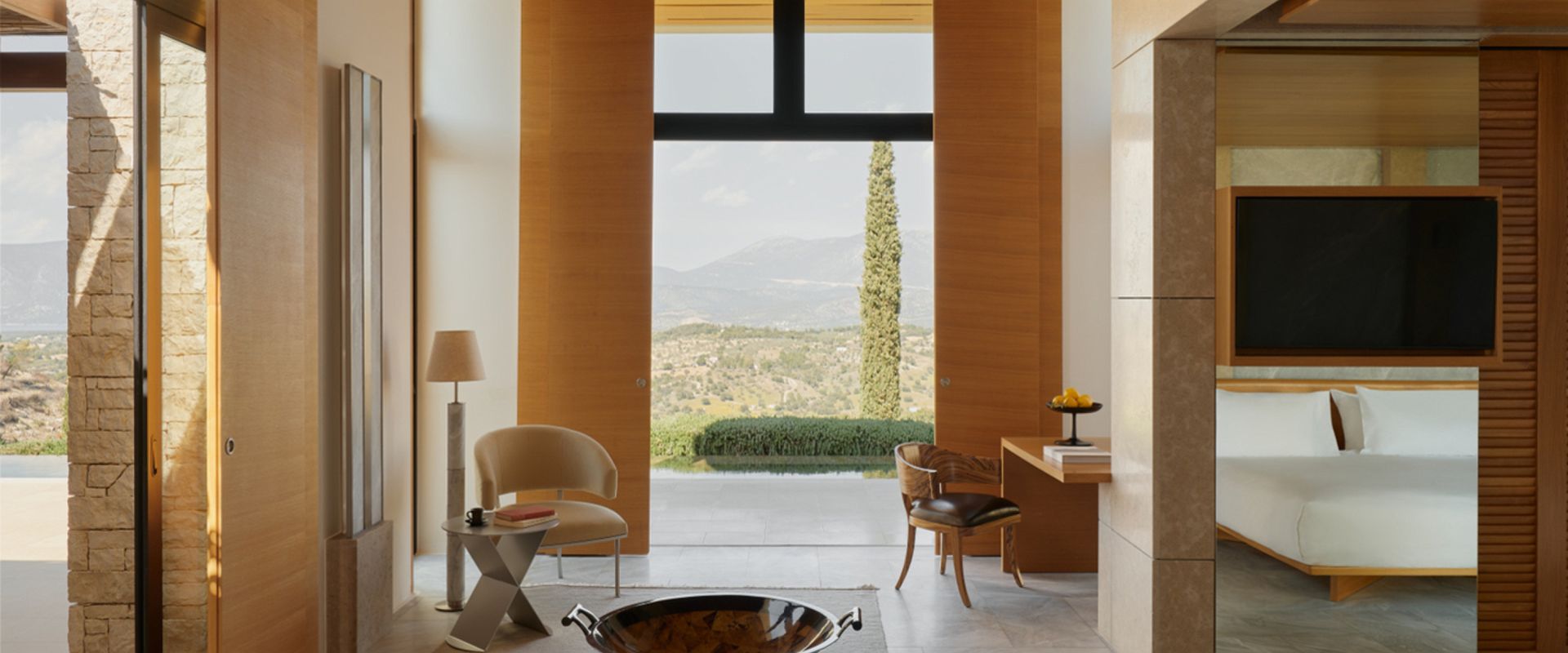 amanzoe   pool pavillon   grece