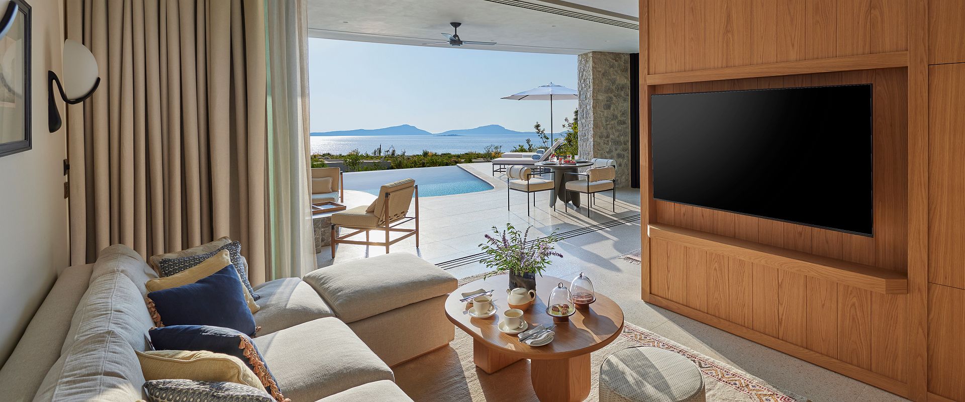 mandarin oriental costa navarino   mandarin pool villa   grece