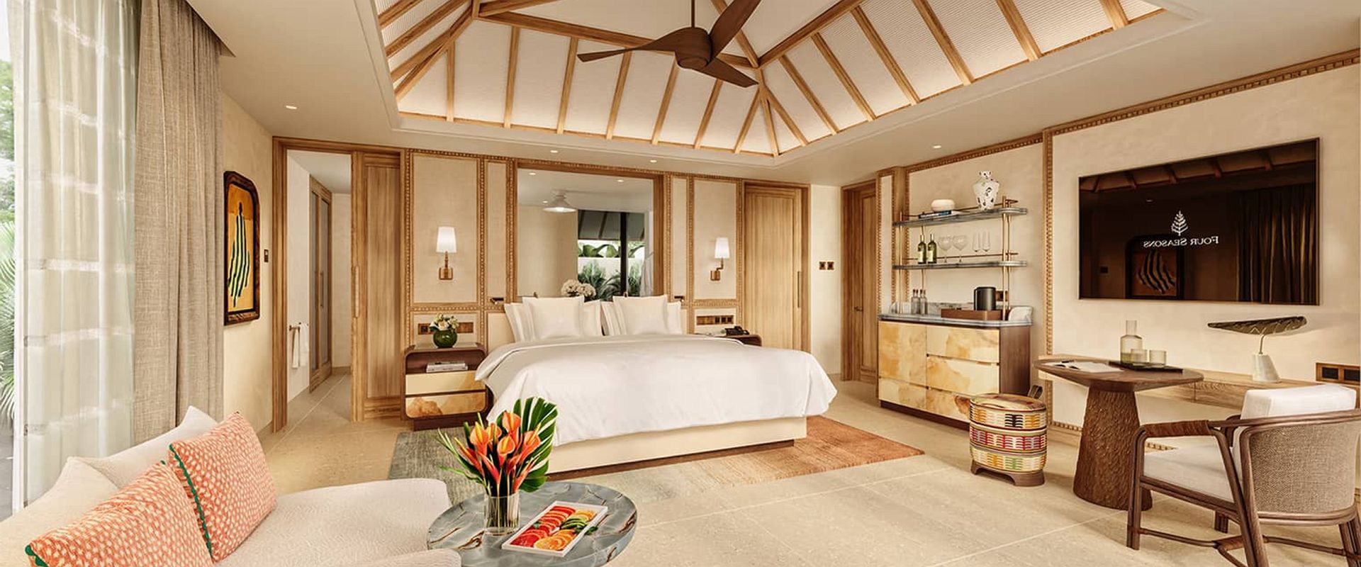 four seasons resort mauritius   premium oceanfront pool villa   ile maurice