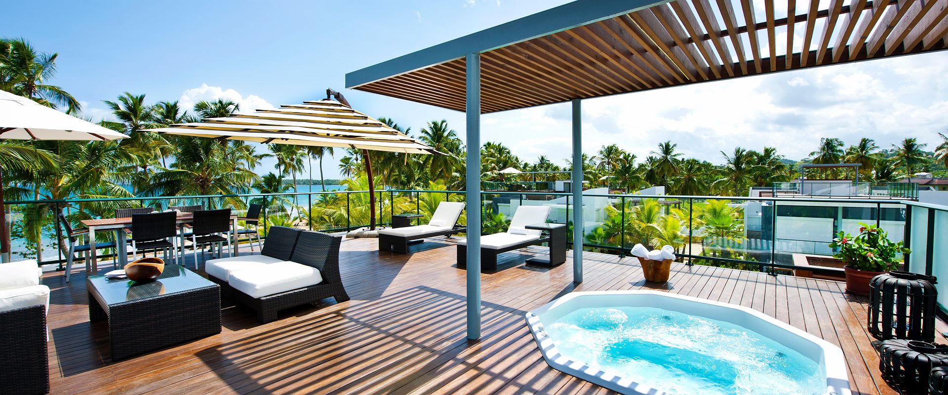 sublime samana   three bedroom casitas jacuzzi  rooftop   republique dominicaine