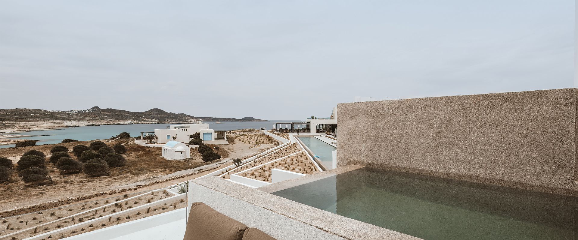 domes white coast milos   superior suite horizon view with private chill out pool   grece 