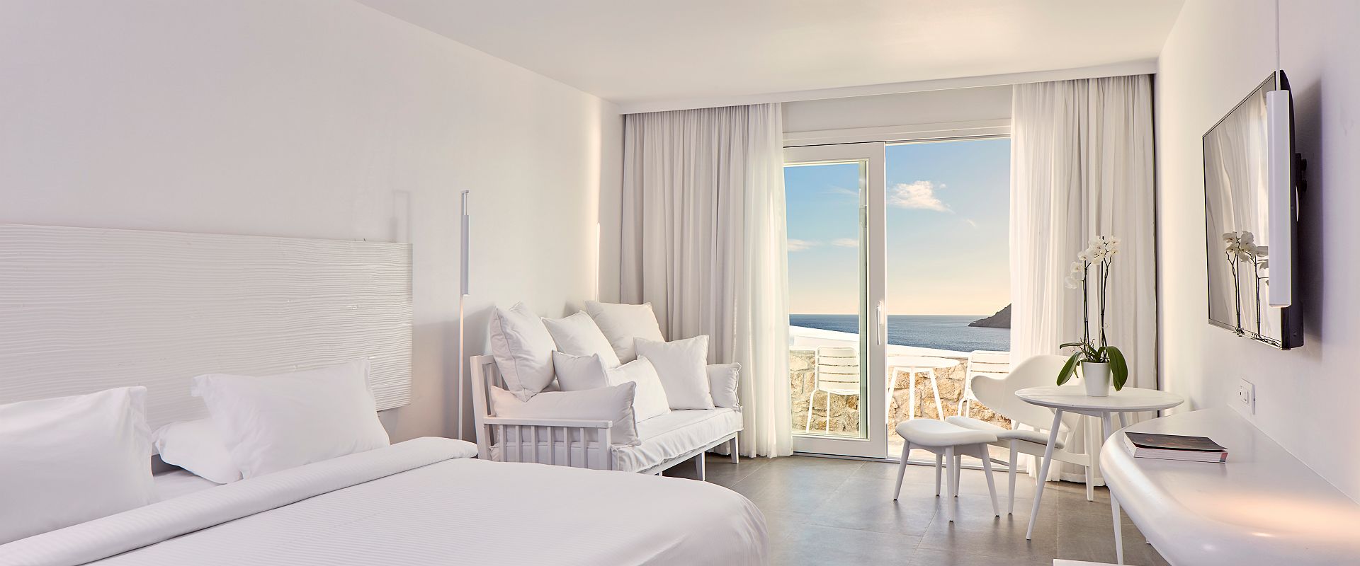 royal myconian   superior room with outdoor jacuzzi   grece 