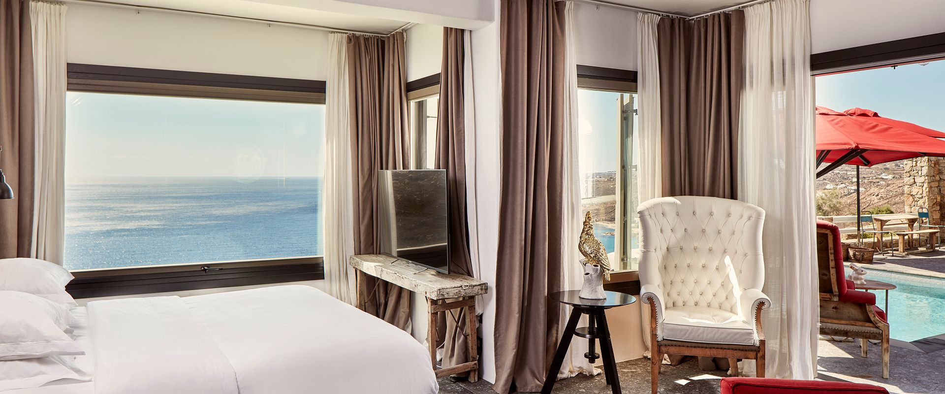 myconian avaton   grand mystique suite pool   grece