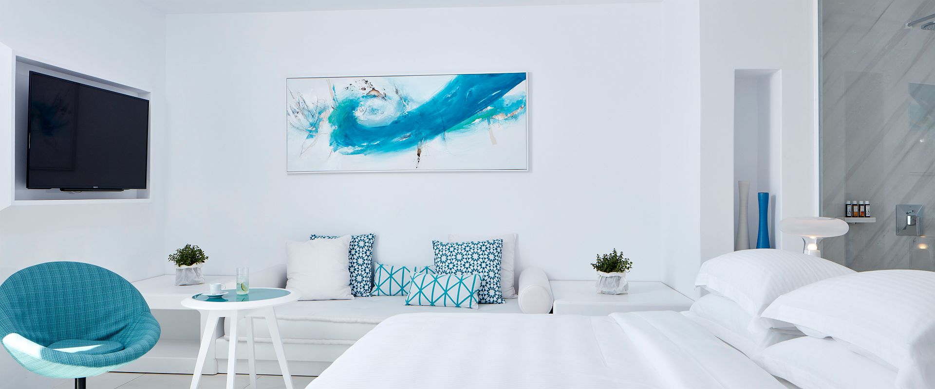 myconian ambassador   azure suite with outdoor jacuzzi   grece