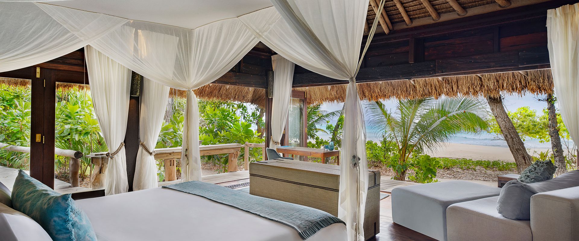 north island seychelles   beachfront villa