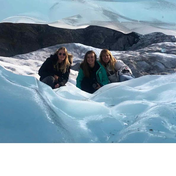 Photo de Charlène, Mathilde et Maureen, spécialistes Amérique du Nord