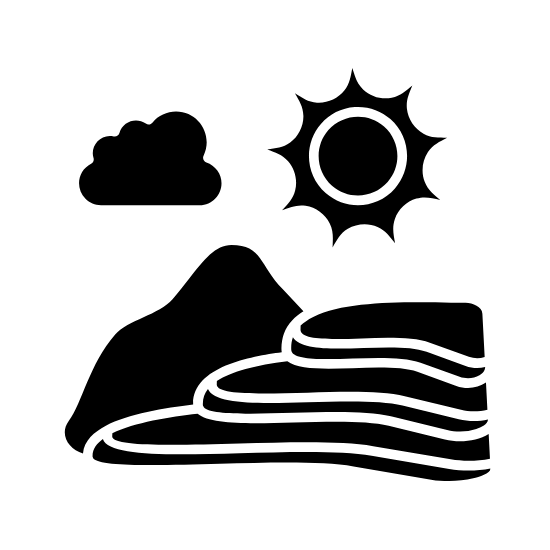 Montagnes et rizières