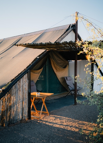 Camp en Namibie