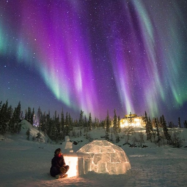 À la lueur des aurores boréales du Grand Nord