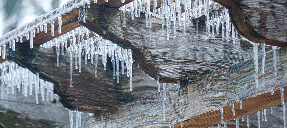 Les chandelles de glace
