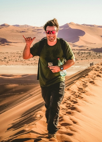 Dans le désert namibien