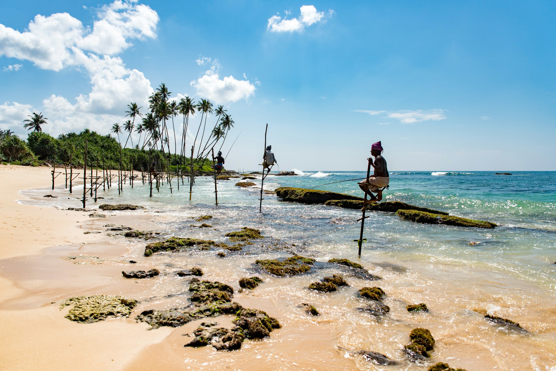 Pécheurs au Sri Lanka