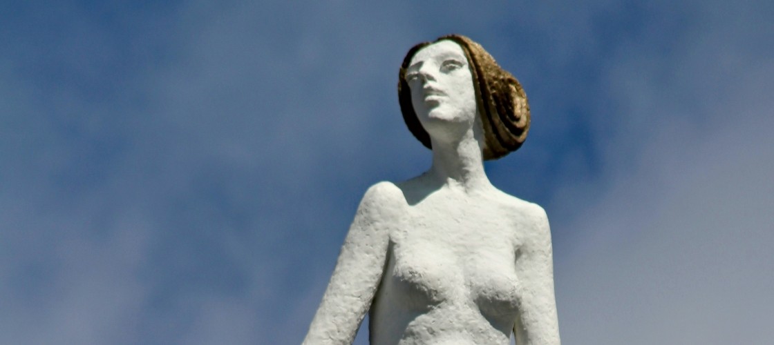 Une statue dans les rues de Montréal