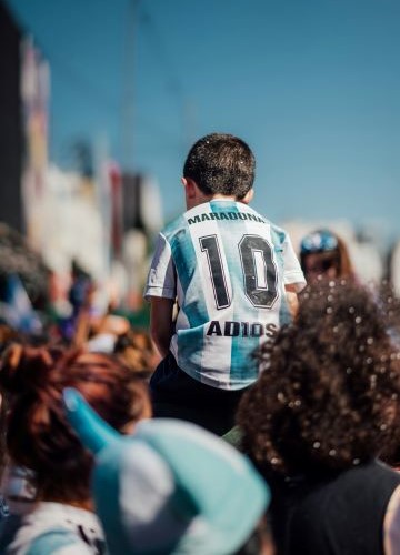 Enfant maillot football Argentine