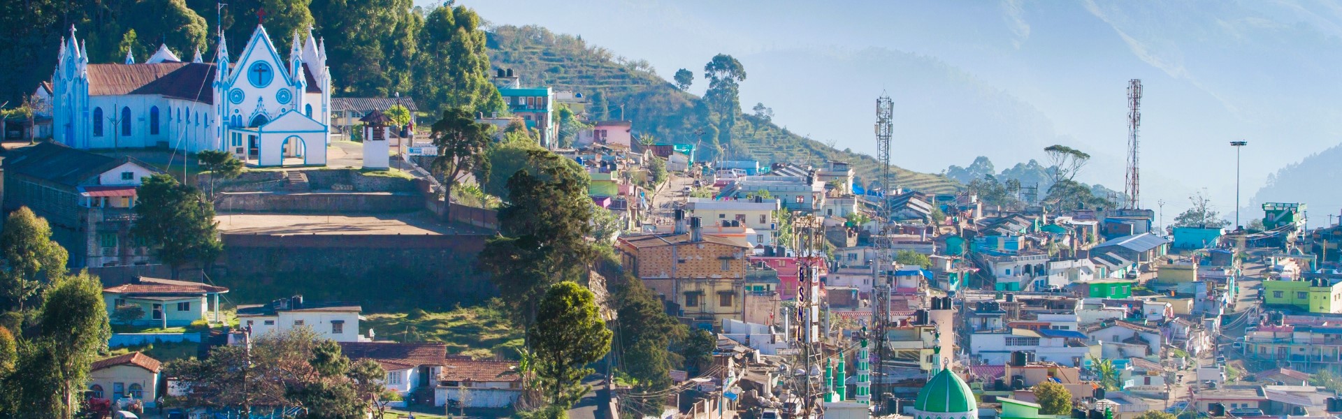 ville de kodaikanal dans le tamil nadu en inde