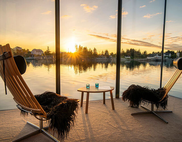 theme aurores boreales adresse arctic bath cabin daniel holmgren