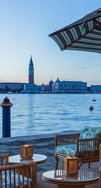 vue sur la lagune depuis le Cipriani Venice a Belmond Hotel