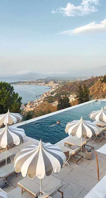 Infinity pool du San Domenico Palace en Sicile