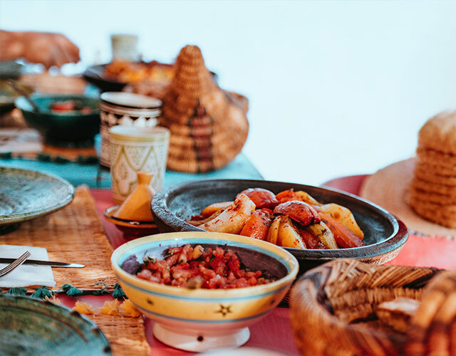 cours de cuisine luxueux au Maroc