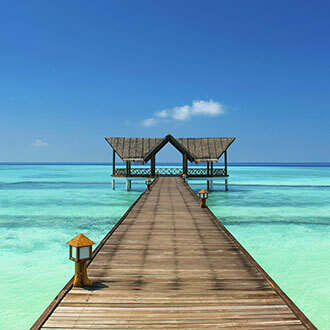 Jetée aux Maldives