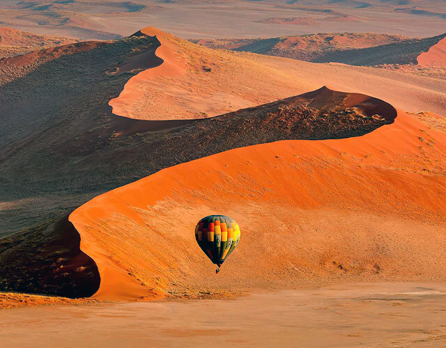 montgolfiere desert namibie
