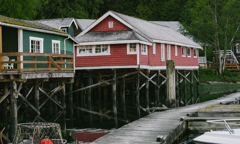 telegraph cove en colombie-britannique ouest du canada crédit photo shayd johnson