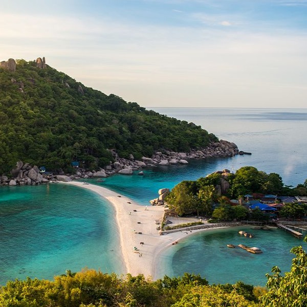 Triptyque d'oasis insulaire thaïlandaises 