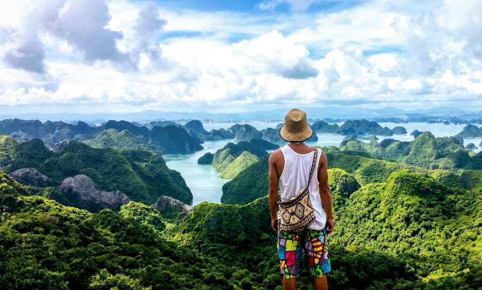 point du vue sur la baie d'halong